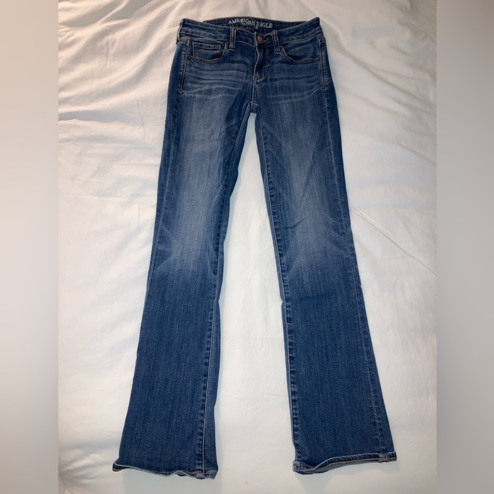 American Eagle Outfitters Skinny Kick Bootcut Jeans - size 0 Regular